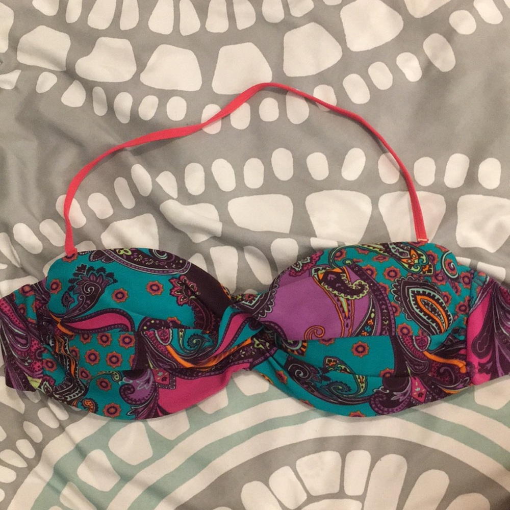 Multi colored bikini top